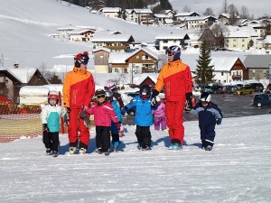 Spaß beim Skikurs