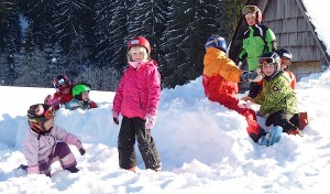 Spiele beim Skikurs