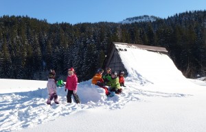 Spiele beim Skikurs