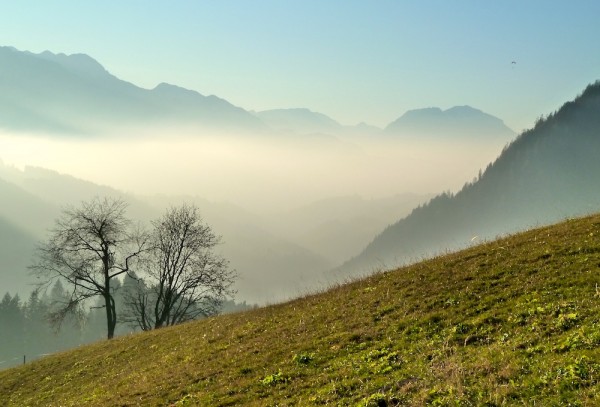 Herbstnebel überm Lammertal
