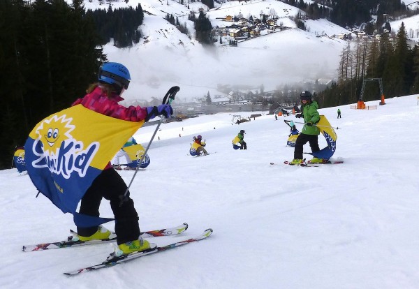 Hurra, wir segeln die Piste hinab :-)