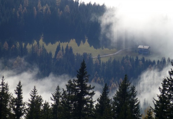 unten hängt noch der Morgennebel
