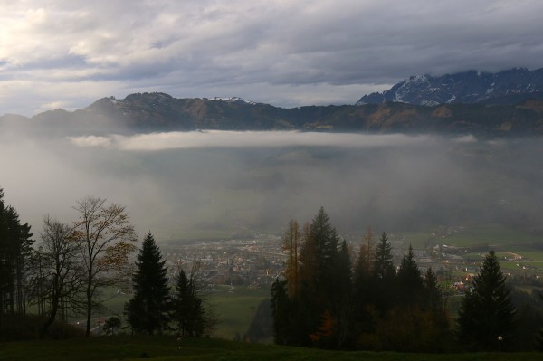 auch wenn der Nebel unter uns und Wolken über uns sind - es ist schön hier oben!