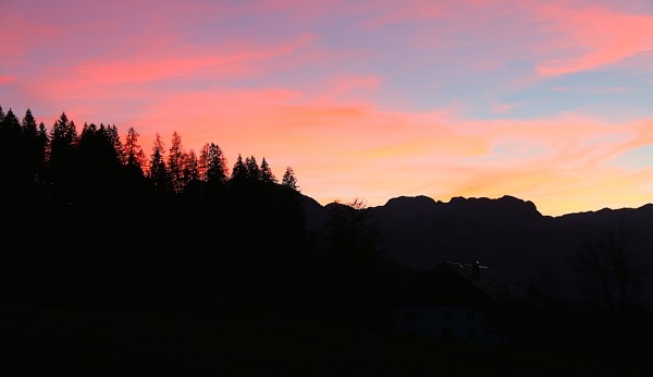 Russbach - Abendrot