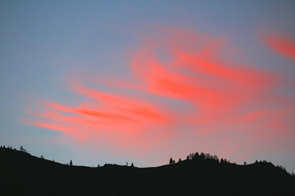 Russbach - Abendrot