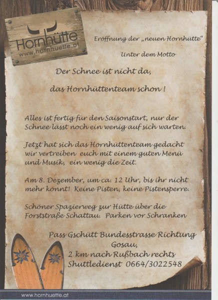 Hütteneröffnung Hornhütte