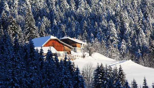 Russbach Berge Balkonblick